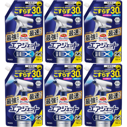 6個セット】バスマジックリン エアジェット 除菌EX ハーバル