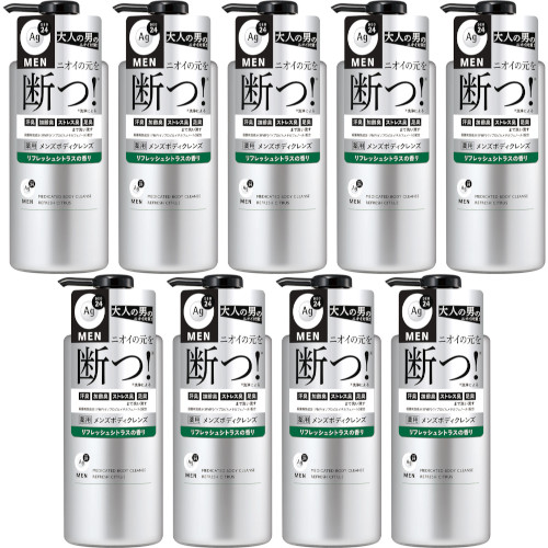 【9個セット】エージーデオ２４メン 薬用メンズボディクレンズ 490ml(4550516495204-9)
