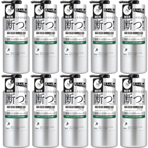 【10個セット】エージーデオ２４メン 薬用メンズボディクレンズ 490ml(4550516495204-10)