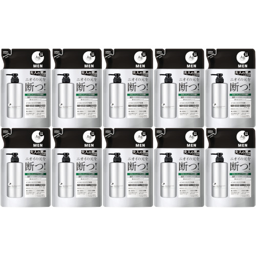 【10個セット】エージーデオ２４メン 薬用メンズボディクレンズ つめかえ用 420ml(4550516495211-10)