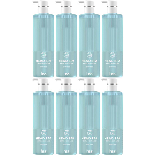 【8個セット】ｈ＆ｓ 深ヘッドスパ エクストラモイストケア シャンプー ポンプ 435g(4987176310804-8)