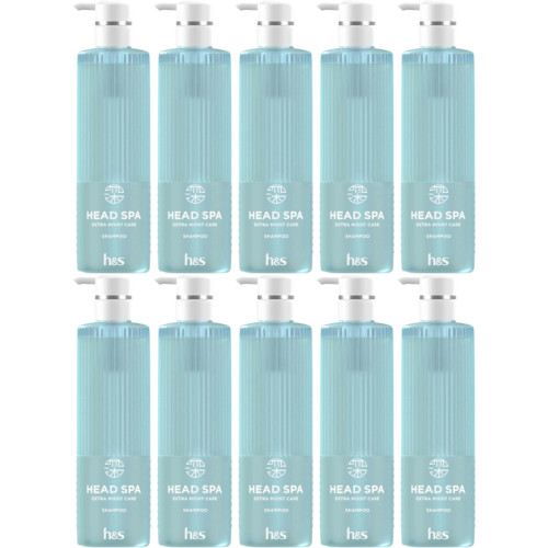 【10個セット】ｈ＆ｓ 深ヘッドスパ エクストラモイストケア シャンプー ポンプ 435g(4987176310804-10)