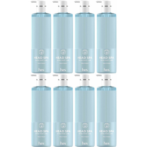 【8個セット】ｈ＆ｓ 深ヘッドスパ エクストラモイストケア トリートメント ポンプ 435g(4987176310859-8)
