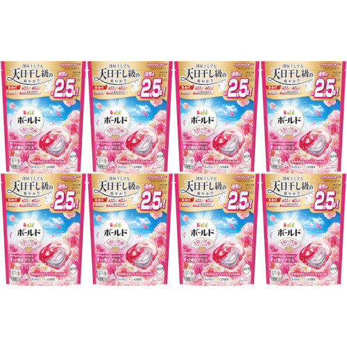 【8個セット】ボールドジェルボール４Ｄ華やかプレミアムブロッサムの香り つめかえハイパージャンボサイズ 28個入(4987176292612-8)