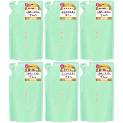 【6個セット】ナンバーエス うねりコントロール シャンプー 詰替 400ml(4573583376023-6)
