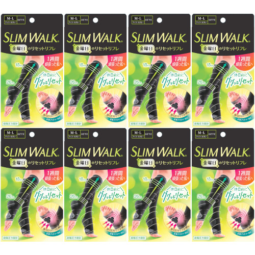 【8個セット】スリムウォーク 金曜日のリセットリフレＭ〜Ｌ チャコールグレー 1足(4902522681810-8)