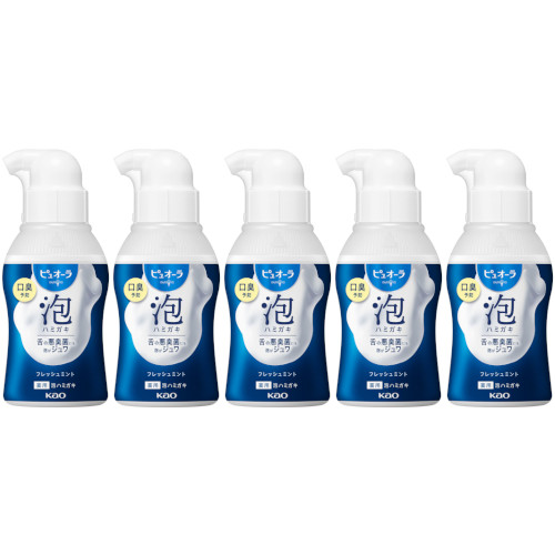 【5個セット】ピュオーラ 泡ハミガキ フレッシュミント 110ml(4901301457004-5)