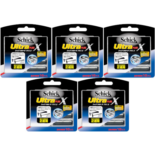 シック ウルトラプラスＸ 替刃 16個入【5個セット】【メール便】(4891228303884-5)