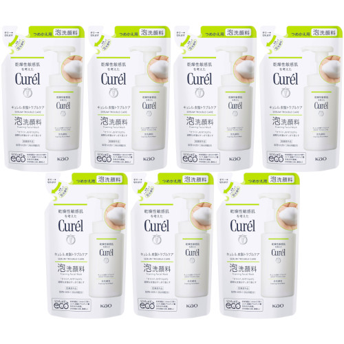 【7個セット】キュレル 皮脂トラブルケア 泡洗顔料 つめかえ用 130ml(4901301289865-7)
