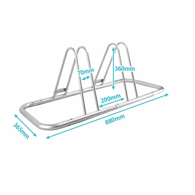 B121】最大2台用自転車スタンド NinoLite 直角 又は 斜め収納でスペース節約！自転車の多い方 会社用 店舗用にも大活躍！  バイクスタンの通販はau PAY マーケット - トップリオ