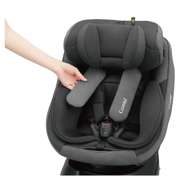 コンビ クルムーヴ アドバンス ISOFIX エッグショック JP-590 グレー（GL） R129適合 チャイルドシート - 4