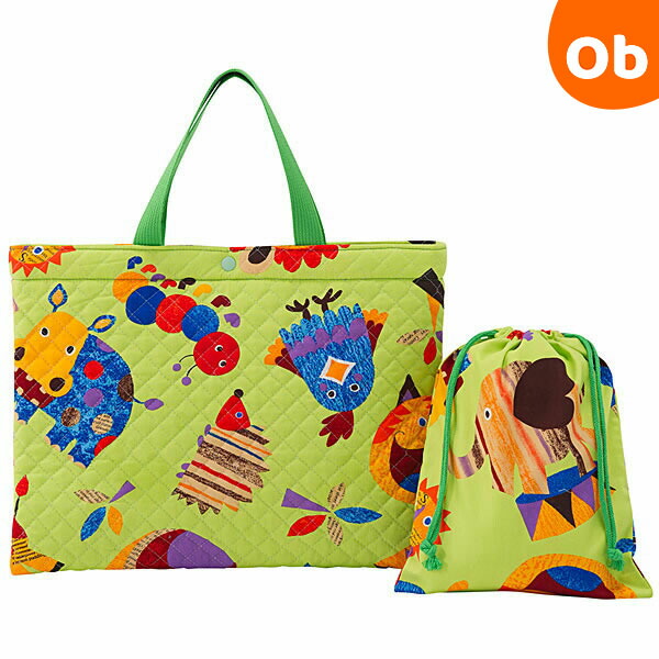 フジキ キルティング レッスンバッグ 巾着袋 小物入れ 付き Zoo グリーン 送料無料 沖縄 一部地域を除く の通販はau Pay マーケット Orange Baby