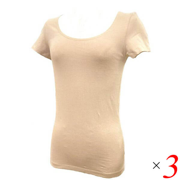 【BIGお買い物ラリー！ポイント最大+11%】DEO's コンプリート消臭インナー レディース モカ 3枚セット 脇汗 消臭 Tシャツ 送料無料