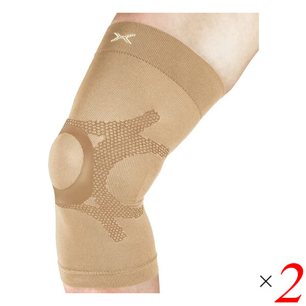 サポーター 膝 シリコン ホルザック HOLZAC 膝専用（1枚）シリコンサポーター ベージュ 2個セット 送料無料