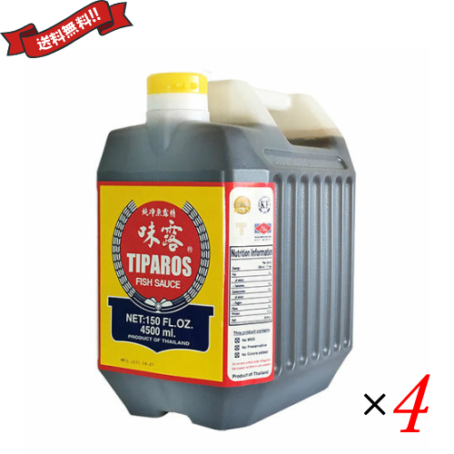 ナンプラー フィッシュソース ベトナム ティパロス フィッシュソース 4.5L ×４個