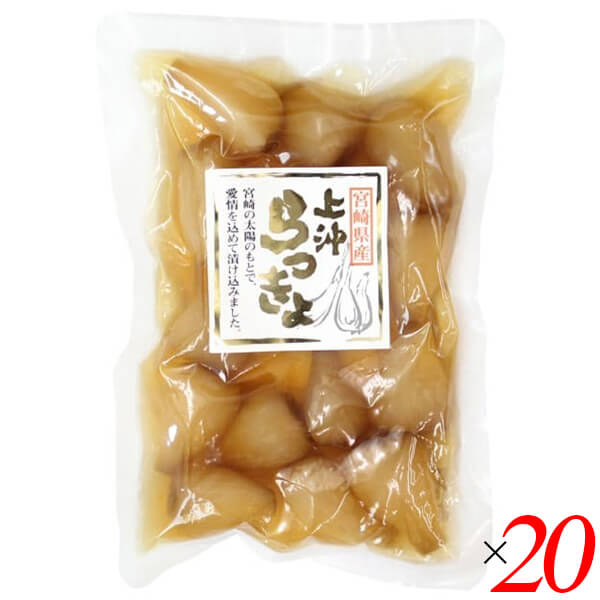 らっきょう 漬物 らっきょう漬け 宮崎県産甘らっきょう 100g 20個セット 上沖産業の通販は