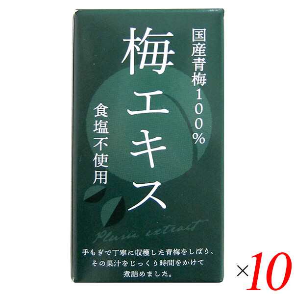 梅 青梅 ペースト 特別栽培梅エキス 王隠堂 65g 10個セット