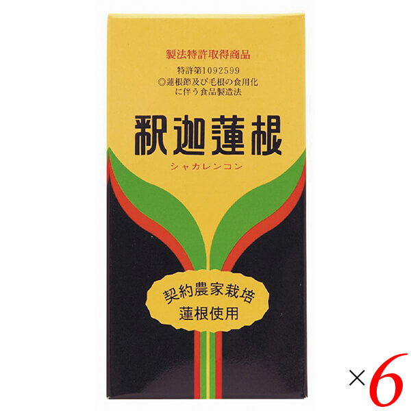 【2/23(月)限定！ポイント最大15%還元！】釈迦蓮根 220g 6個セット 健康センター中川 蓮根 粉末 蓮根の粉 パウダー