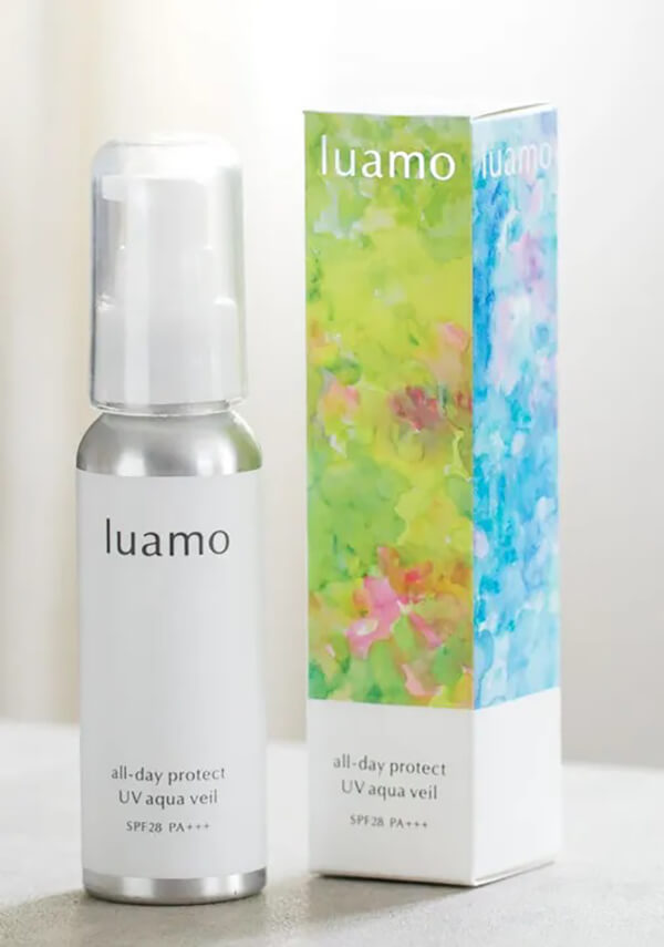 【尖んがり最高限度+11%！】6周年！luamo ルアモ オールデイ 守る UVアクアヴェール 50g 3個仕かける UV御乳 自然的 ブルーライトカット