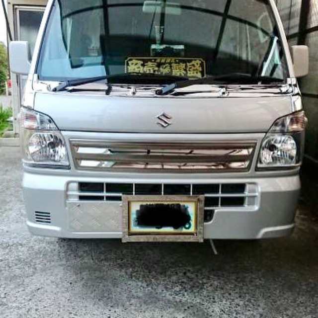 ステンレスナンバー枠 軽トラ 普通車 中型車