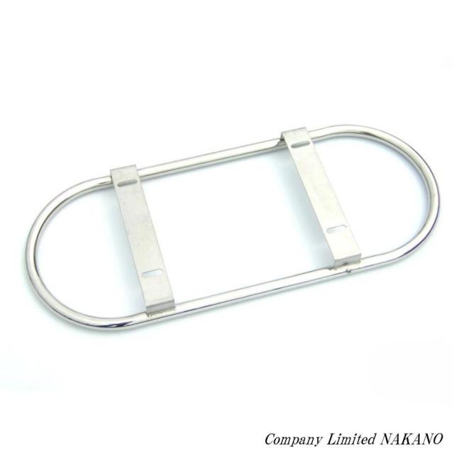 ●トラック用 ナンバー枠 小判型 大型用 丸パイプ19Φ 鏡面ステンレス レトロ車に_5