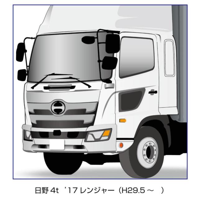 LEDプレート 17 レンジャー トラック エアロ ダンプ 車体ステッカー