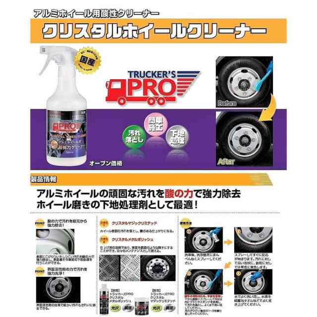 Nakano限定セット クリスタルメタルポリッシュ クリスタルホイルクリーナー 拭き上布２枚 仕上げセット アルミホイールのお手入れは完の通販はau Pay マーケット トラックshopnakano