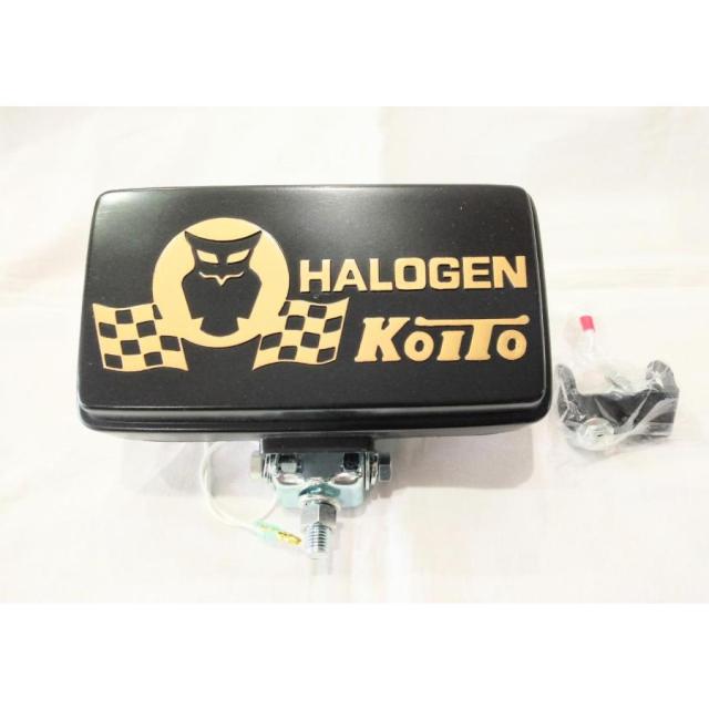 トラック用 角型 フォグランプ 12V H3 55Ｗ イエロー 黒カバー付き 180×100×70ｍｍ