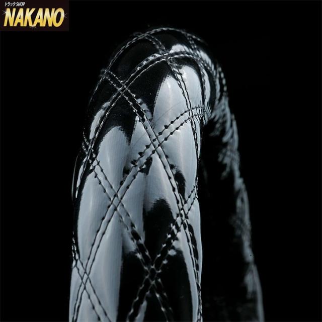 ●トラック用 ハンドルカバー NEWブレイク エナメル黒/W糸黒 S/ML/LM/2HS/2L/2HL