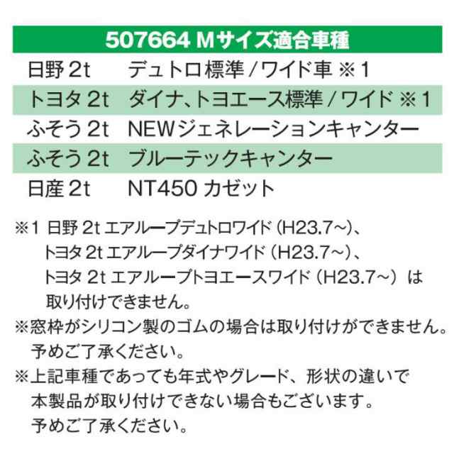 ●トラック用 サイドカーテンセット　Mサイズ　(2ｔ用)　サンシェード サンバイザー 日よけ