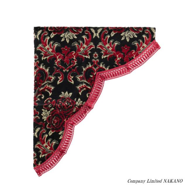 トラック カーテン 雅 薔薇柄 バラレース サイドカーテン S 500×550mm 乗用車 軽トラ 2t車 ゴールド ポイント利用 雅 レースサイドカーテン Ｓサイズ バラ柄｜【公式】トラックショップジェット | トラックパーツ・トラック用品専門店 トラック カーテン 雅 薔薇柄  バラレース サイドカーテン S 500×550mm 乗用車 軽トラ 2t車 ゴールド トラック用 三角 レースサイドカーテン Sサイズ ...