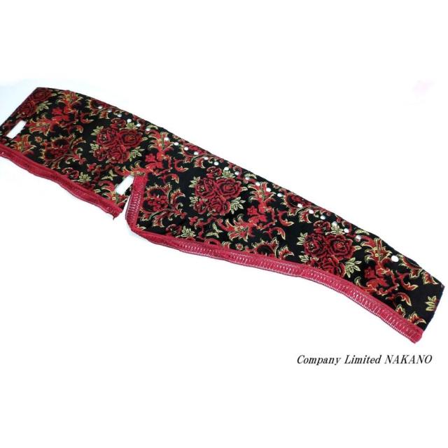 トラック用 ダッシュマット 金華山 華恋 レッド/レッド ファイブスターギガ H27.11〜R1.12 白線認識センサー無し