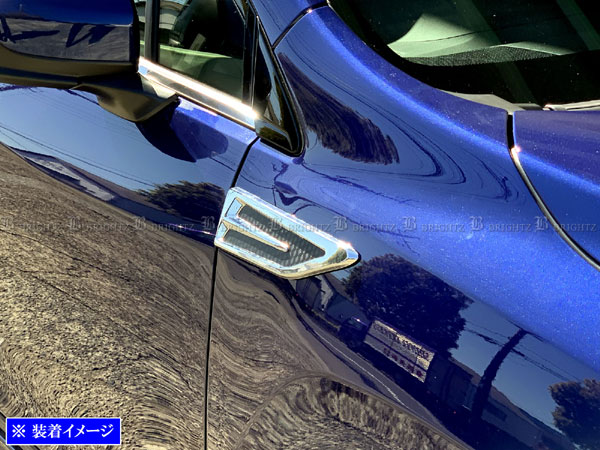 BRIGHTZ WRX S4 VBH メッキフェンダーガーニッシュ カーボン調 AIR−LOU−006の通販は 4,976円