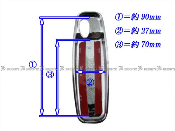 BRIGHTZ ハイゼットカーゴ S320V S330V S321V S331V メッキアンテナカバー Fタイプ ANTENNA−009｜au PAY  マーケット