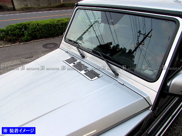 BRIGHTZ Gクラス W463 超鏡面ステンレスメッキボンネットダクトカバー BON−COV−020の通販は 4,922円
