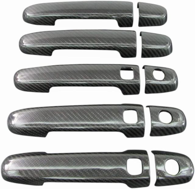 BRIGHTZ RAV4 ACA31W ACA36W リアルカーボンドアハンドルカバー ノブ COR−NOBU−FC−A2B3C3D2