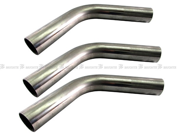BRIGHTZ 60.5Φ 60度 ステンレス 曲げパイプ 1.2mm厚 3PC CUR−PIPE−003−3PCの通販は 5,409円