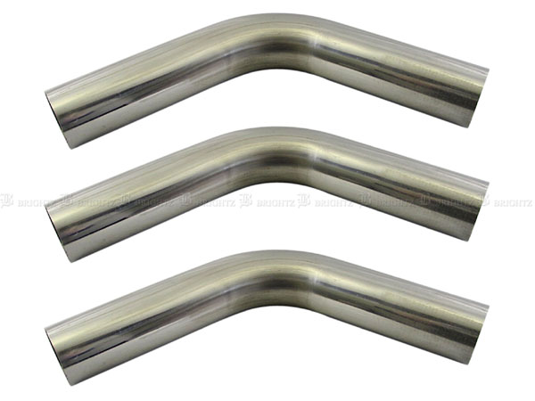 BRIGHTZ 70Φ 60度 ステンレス 曲げパイプ 1.5mm厚 3PC CUR−PIPE−026