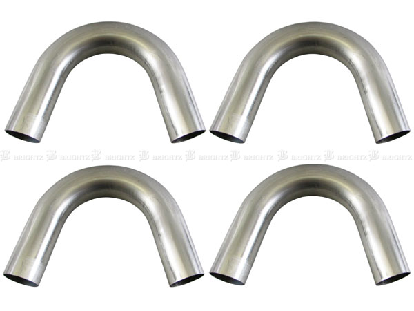 BRIGHTZ  70Φ 150度 ステンレス 曲げパイプ 1.5mm厚 4PC CUR−PIPE−029−4PC