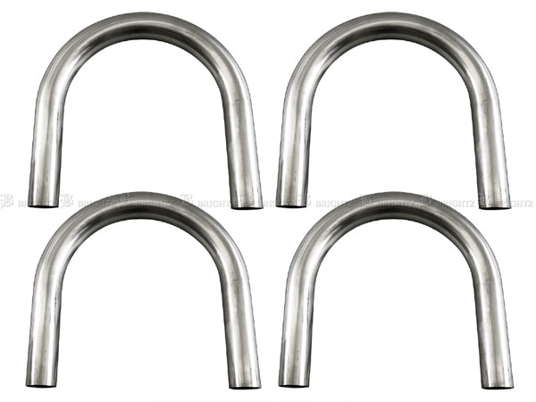 BRIGHTZ  35Φ 180度 ステンレス 曲げパイプ 1.2mm厚 4PC CUR−PIPE−033−4PC