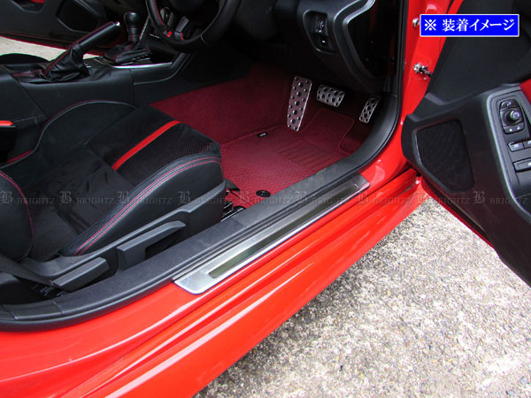 BRIGHTZ GR86 ZN8 ステンレスアウターエントランスモール スカッフプレート 2PC サテンシルバー ENT−MOL−142の通販は