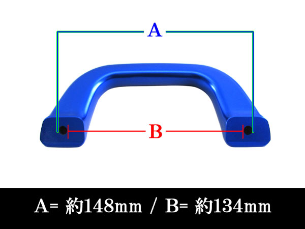 BRIGHTZ サンバーバン S321B S331B アルミ アシストグリップ 青 3PC INT−GRIP−003−3PC