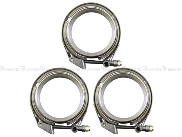 BRIGHTZ  ステンレスマフラーフランジ Vバンド 102.3Φ 106.3Φ 102.3 106.3 MUF−JOI−020−3PCの通販は