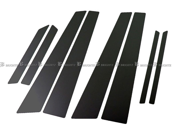 BRIGHTZ レクサス RX300 MCU10L 超鏡面ステンレスブラックメッキピラーパネル バイザー無用 8PC PIL−BLA−274の通販は