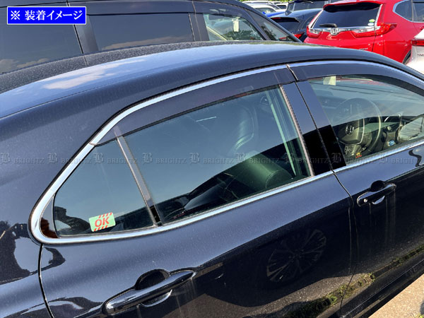 BRIGHTZ カムリ AXVH70 AXVH75 超鏡面ステンレスブラックメッキピラーパネル バイザー有用 8PC PIL−BLA−414の通販は