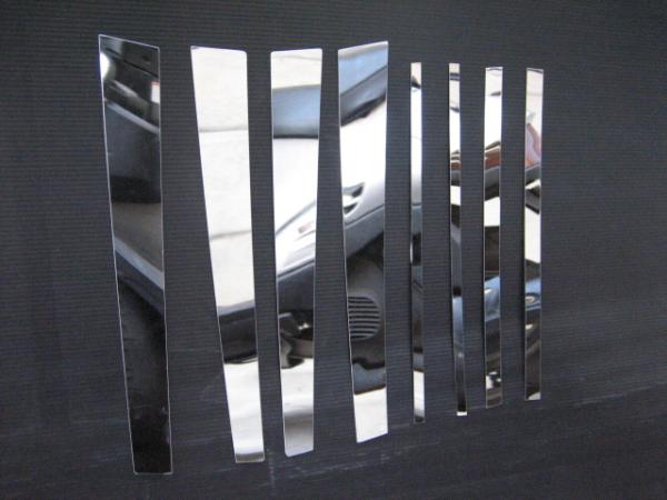 BRIGHTZ クルーガーハイブリッド MHU28W 超鏡面ステンレスメッキピラーパネル バイザー無用 8PC PIL−SIL−183の通販は