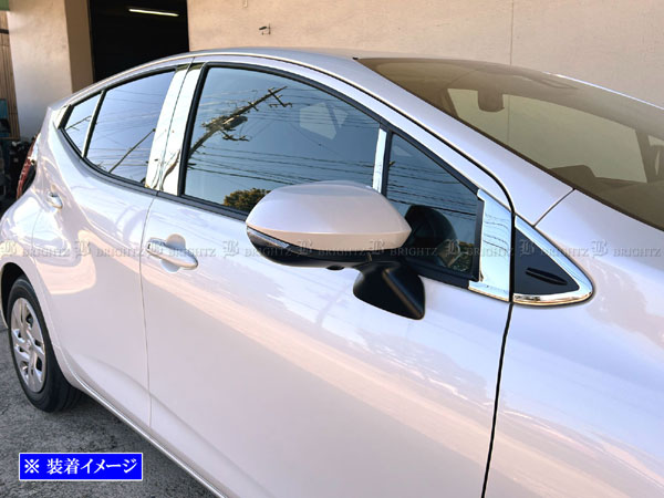 BRIGHTZ アクア 10 11 15 16 超鏡面ステンレスメッキピラーパネル バイザー無用 16PC PIL−SIL−443の通販は 5,951円