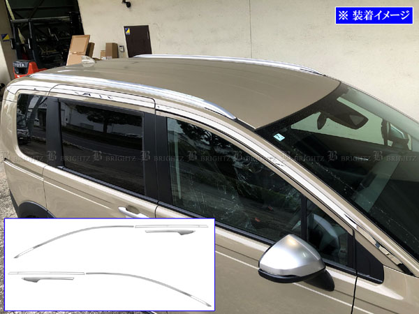 BRIGHTZ フリードエアー GT 超鏡面ステンレスメッキアッパーウィンドウモール 6PC ROOF−MOL−009