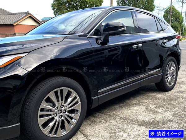 BRIGHTZ ハリアー MXUA80 MXUA85 超鏡面ステンレスメッキボンネットリップモール GRI?COV?M?055 XUA80