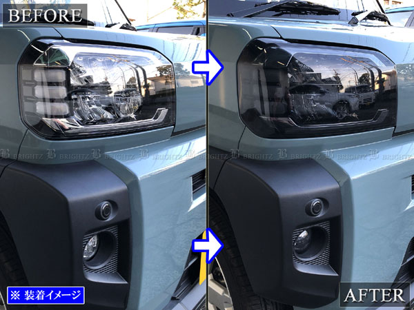 BRIGHTZ タフト LA900S LA910S スモークヘッドライトカバーセット SMO−ETC−004_5